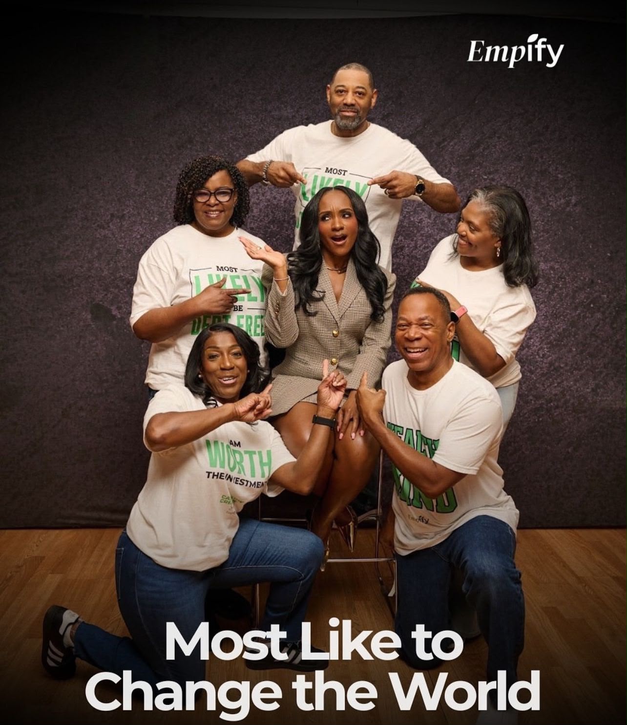 The Empify community celebrating becoming debt free and building wealth