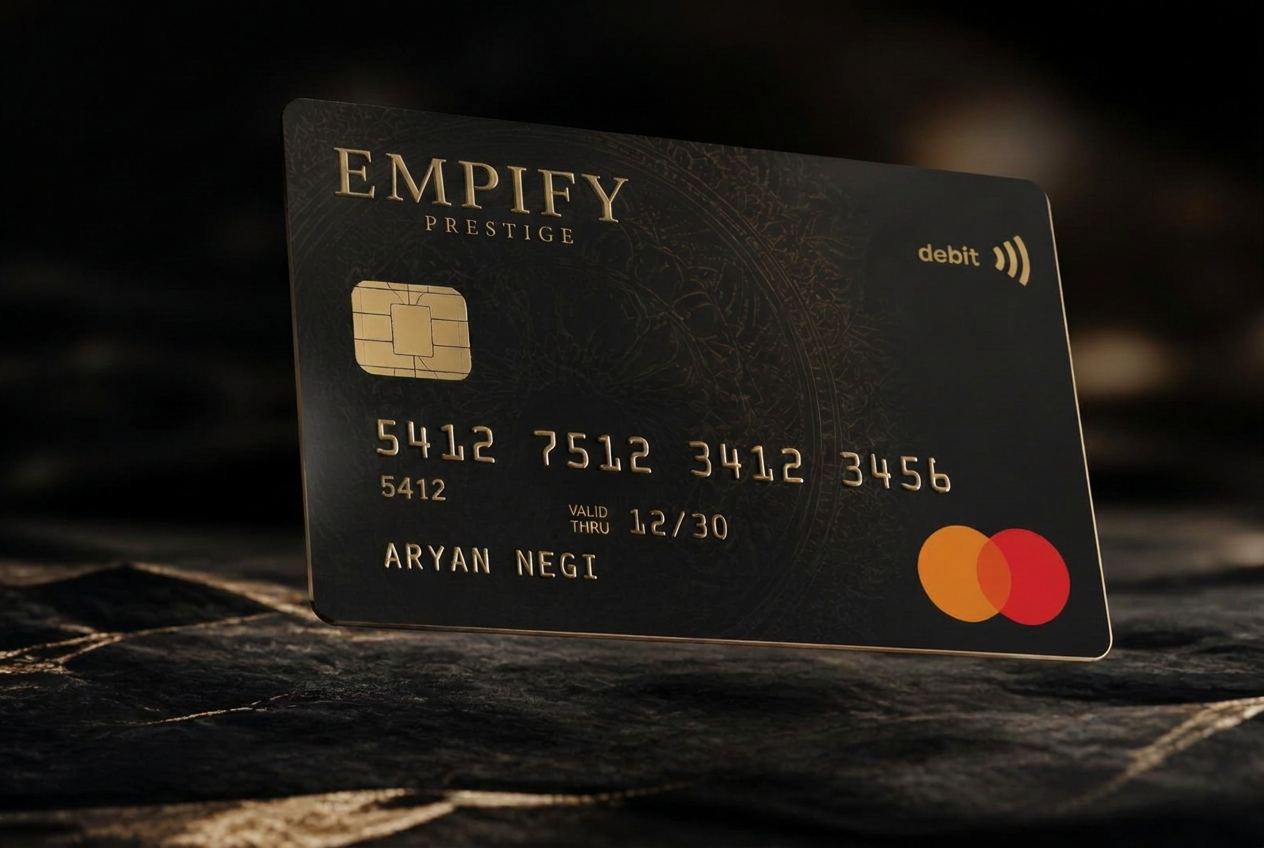 Empify Prestige ATM Mastercard debit card